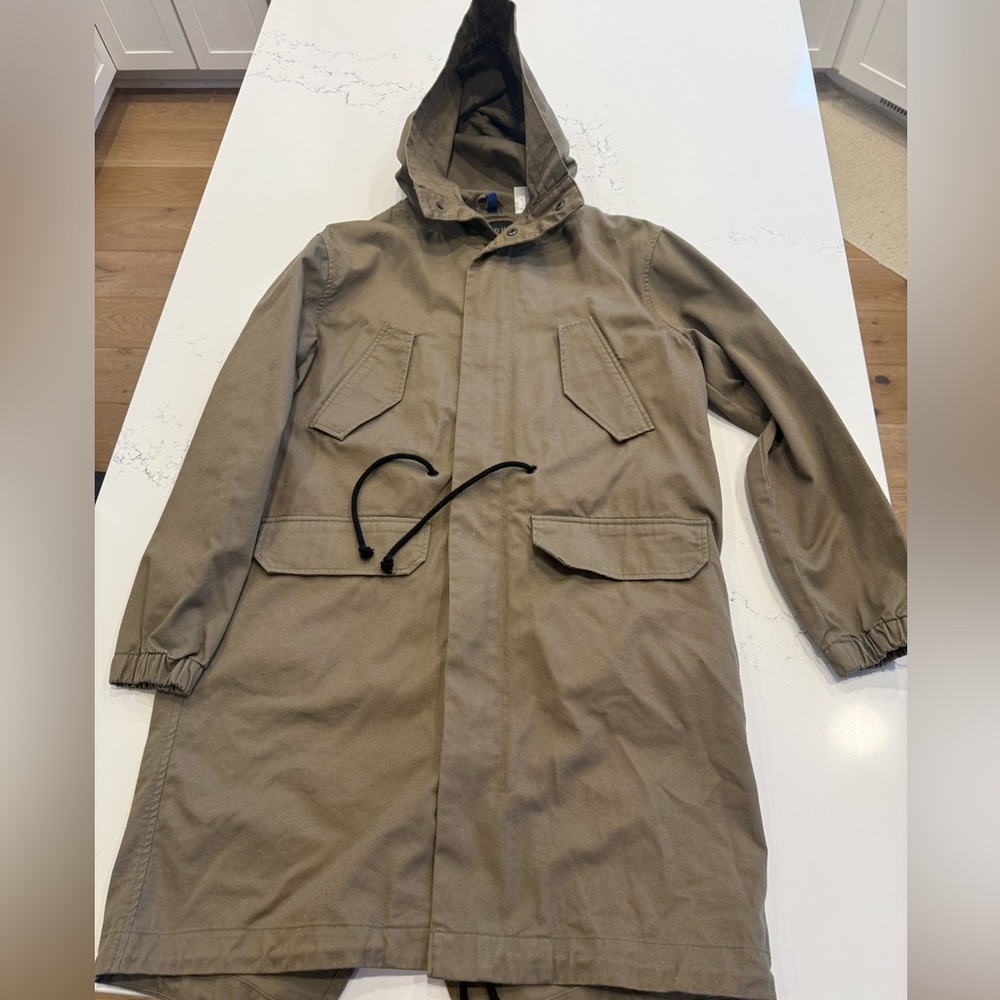 Men's Tan H&M Hooded Jacket